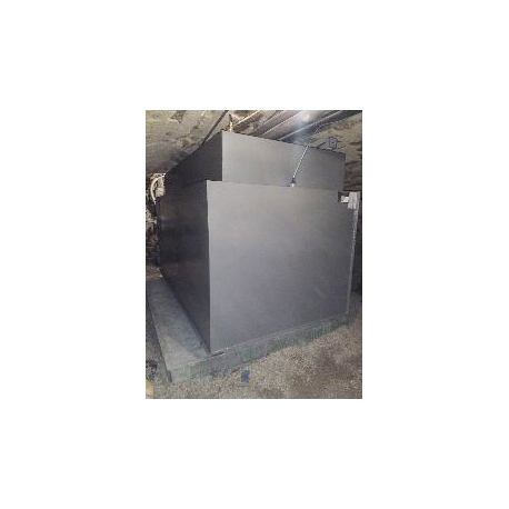 Cuve mazout 1200 litres rectangulaire double paroi fabrication en cave