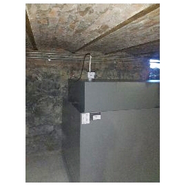 Cuve mazout 2900 litres rectangulaire acier 3mm double paroi  fabrication en cave 