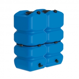 Citerne à eau en plastique schütz aquablock  M  2 citernes jumelées 1500 litres