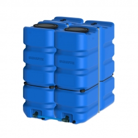 Citerne à eau en plastique schütz aquablock  XL  2 citernes jumelées 4000 litres