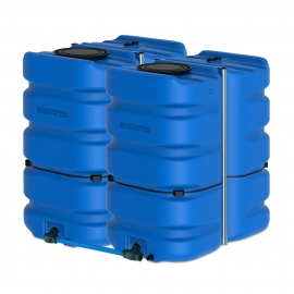 Citerne à eau en plastique schütz aquablock  XL  2 citernes jumelées 6000 litres