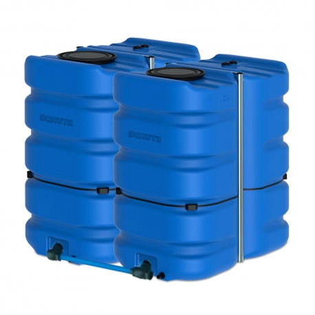 Citerne à eau en plastique schütz aquablock  XL  2 citernes jumelées 6000 litres