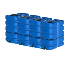 Citerne à eau en plastique schütz aquablock  XL  4 citernes jumelées 12000 litres