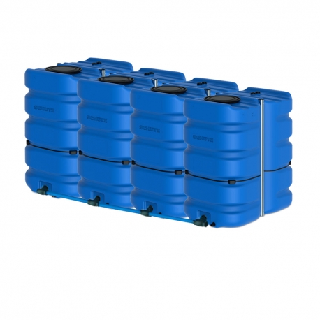 Citerne à eau en plastique schütz aquablock  XL  4 citernes jumelées 12000 litres