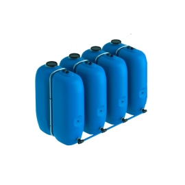Citerne à eau en plastique schütz aquablock  BT 4 citernes jumelées 4000 litres