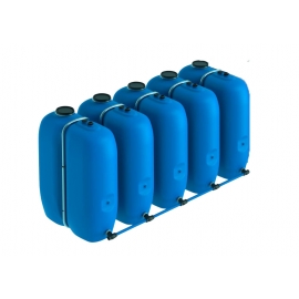 Citerne à eau en plastique schütz aquablock  BT 5 citernes jumelées 5000 litres