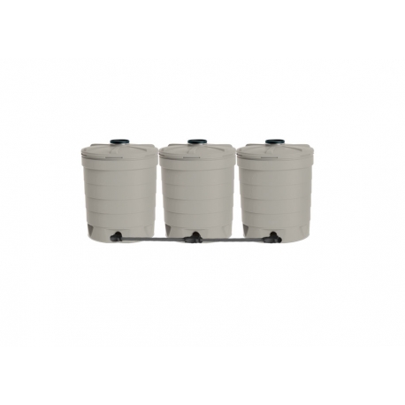 Citerne à eau en plastique schütz aquatonne 2000 litres 3 citernes jumelées