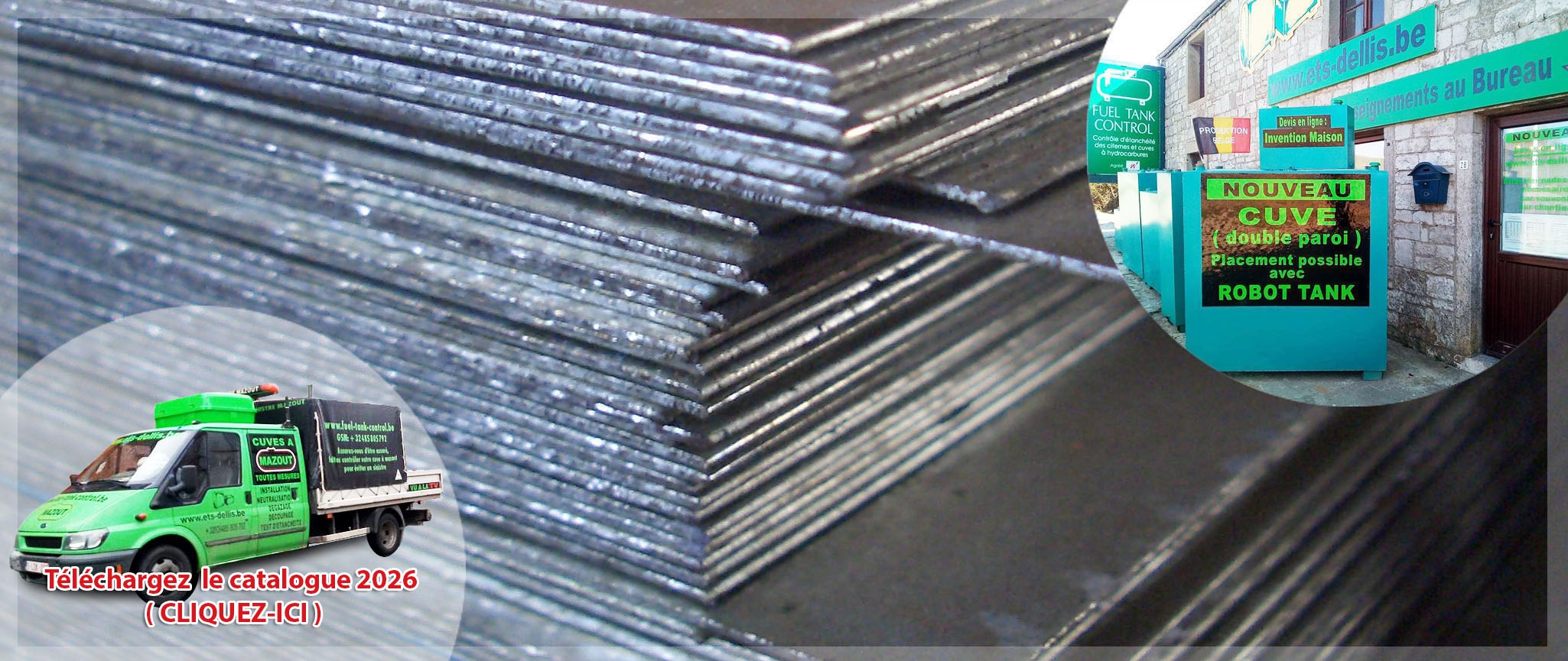 Sp&eacute;cialiste sinistre cuve &agrave;  mazout Ets Dellis Belgique
